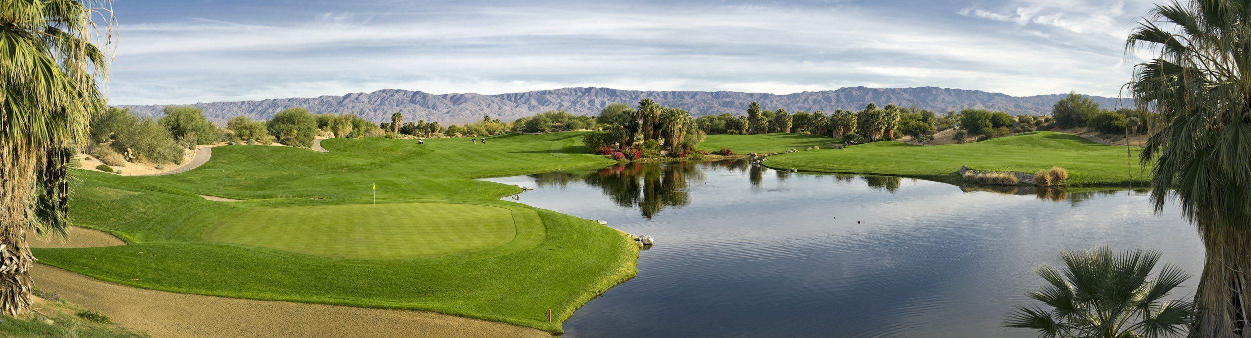 Hilton Grand Vacations Palm Desert golf course mural, perfect for indoor and outdoor spaces.