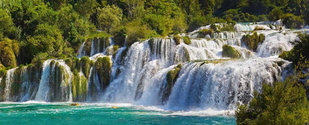 Krka National Park, capturing the tranquil Krka River and lush landscapes of central Dalmatia.