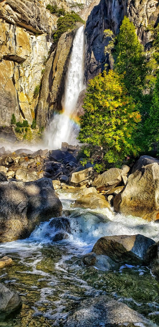 0613 - Yosemite Rainbow Falls, California, SC, Square